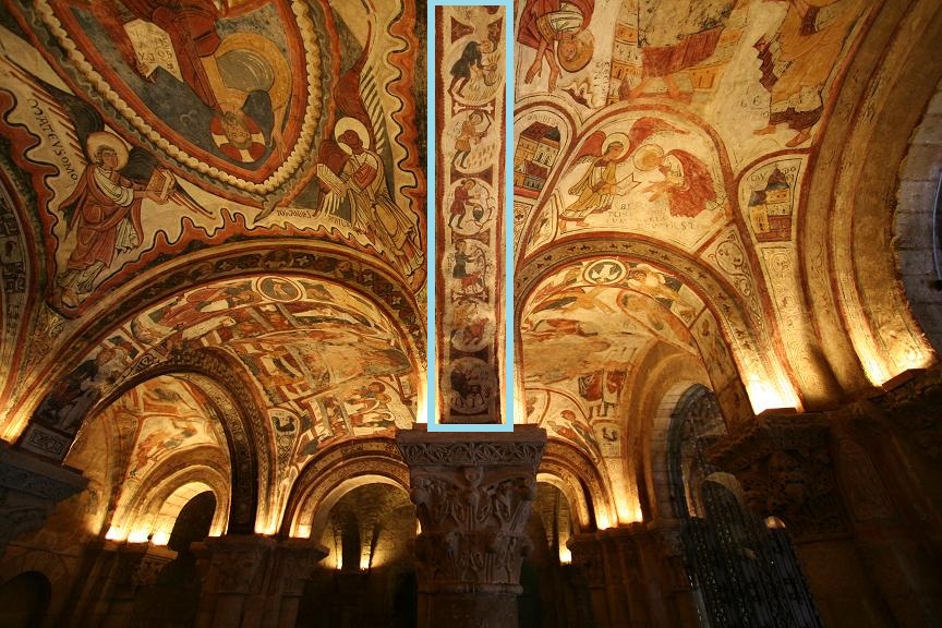 Representación alegórica de los meses en el  Panteón de los Reyes de la Colegiata de San Isidoro de León